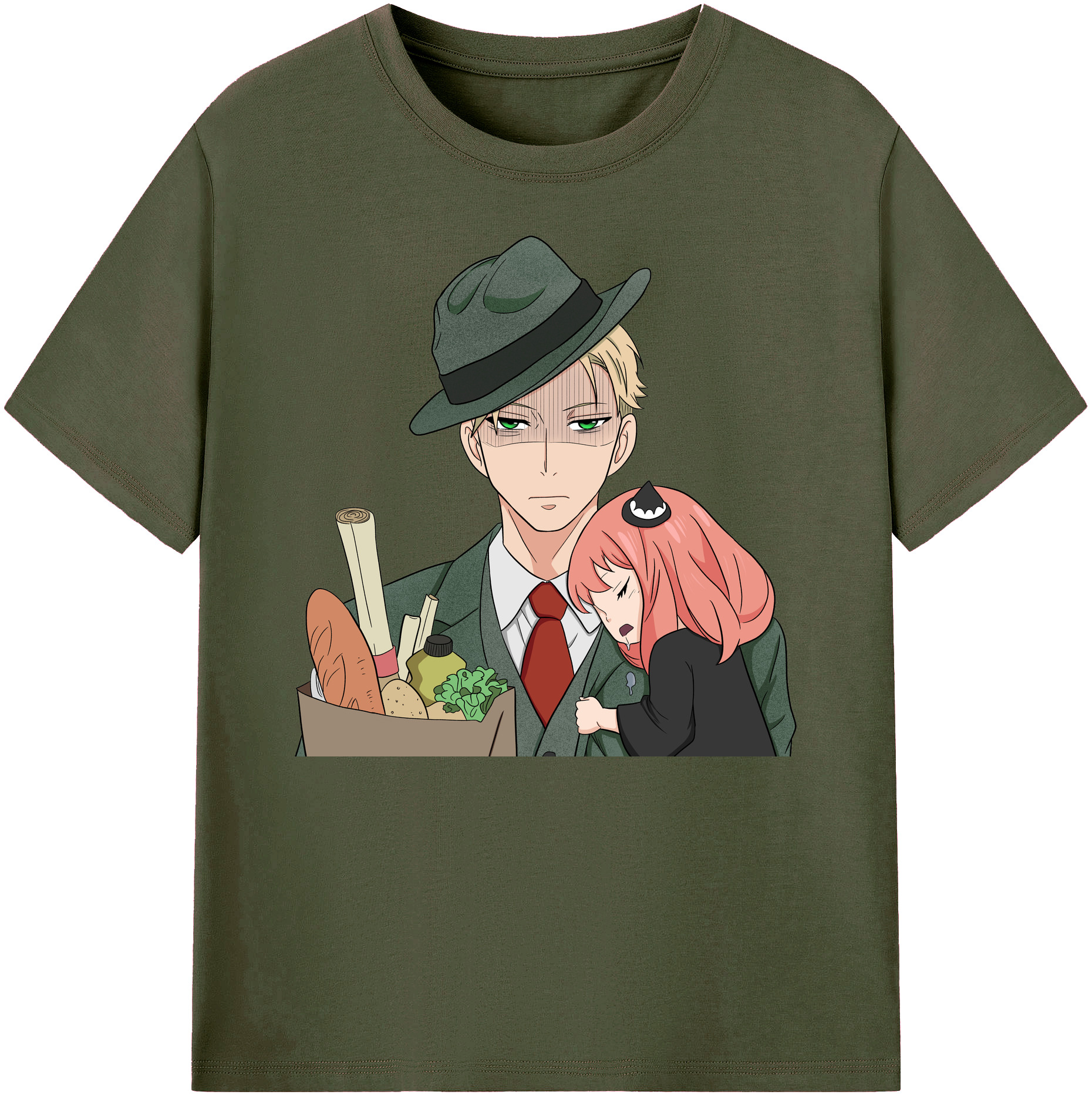 （画像用） SPY×FAMILY间谍家家酒 綿100％ メンズ半袖Tシャツ｜肌触りやわらか＆通気性